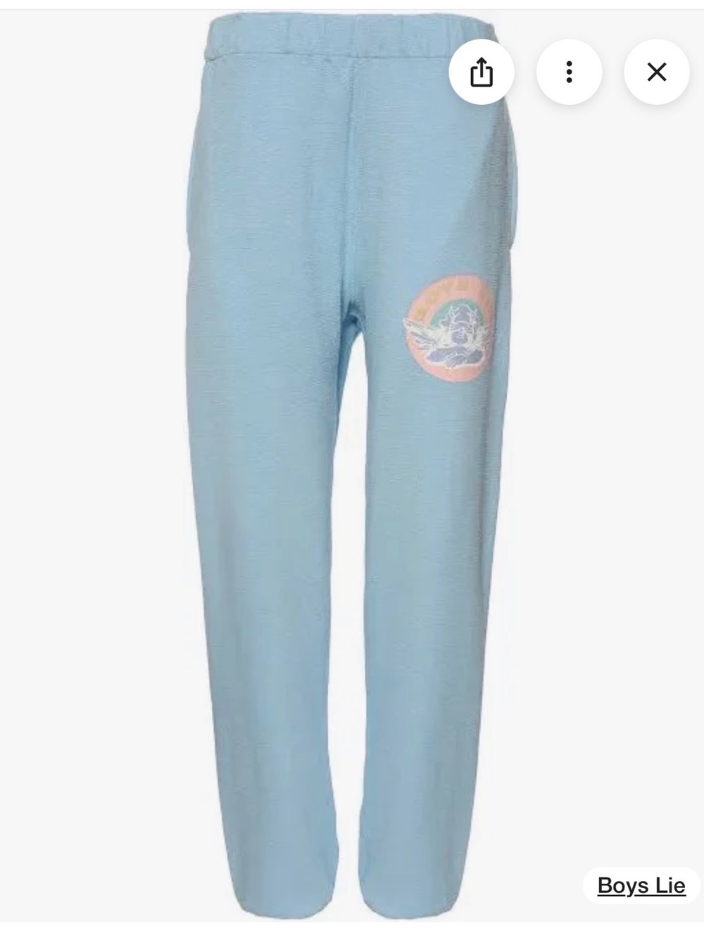 Boys Lie Blindsided Mac Slim Pants, Light Blue, Size XS, Cotton, New With Tags